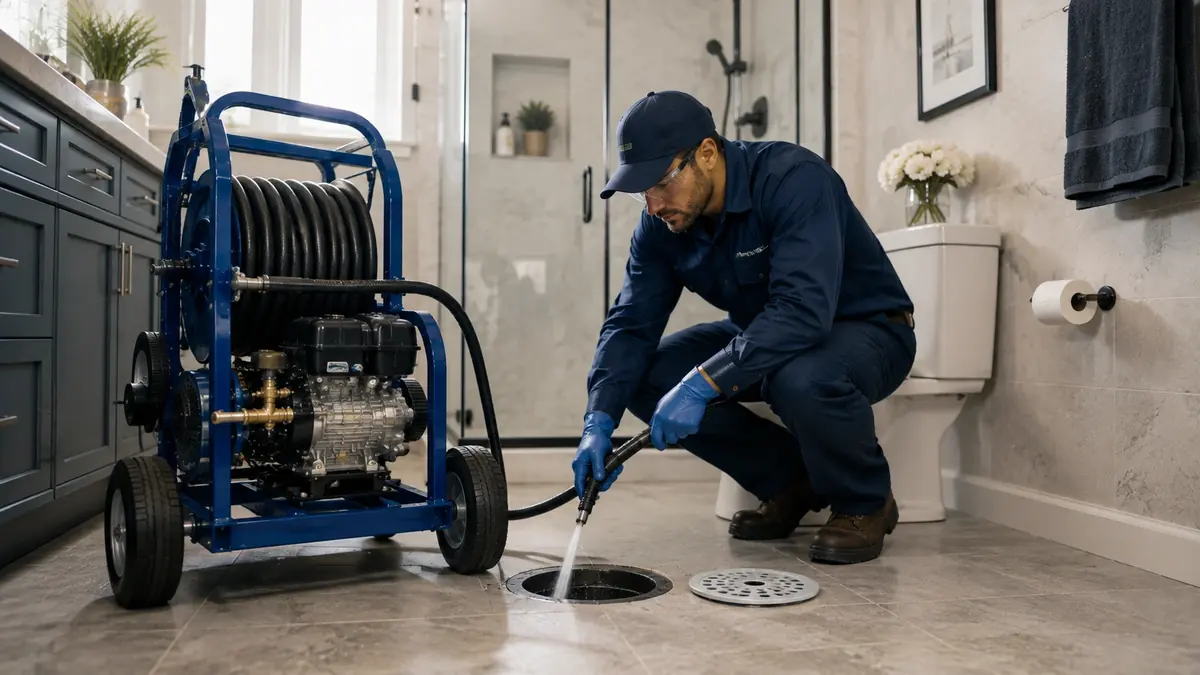 Bathroom Drain Hydro Jetting in Rancho Santa Fe