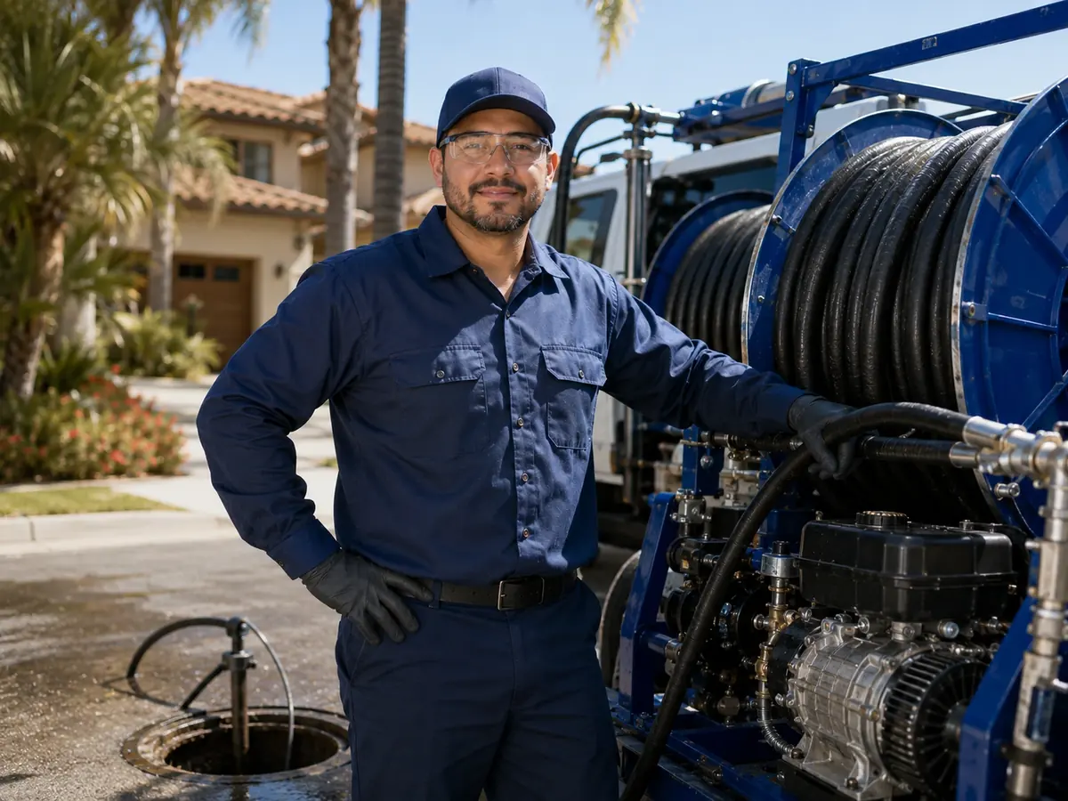 Hydro jet sewer cleaning in Rancho Santa Fe