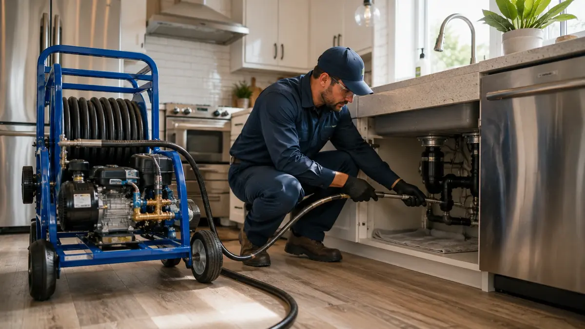 Kitchen Drain Hydro Jetting in Rancho Santa Fe