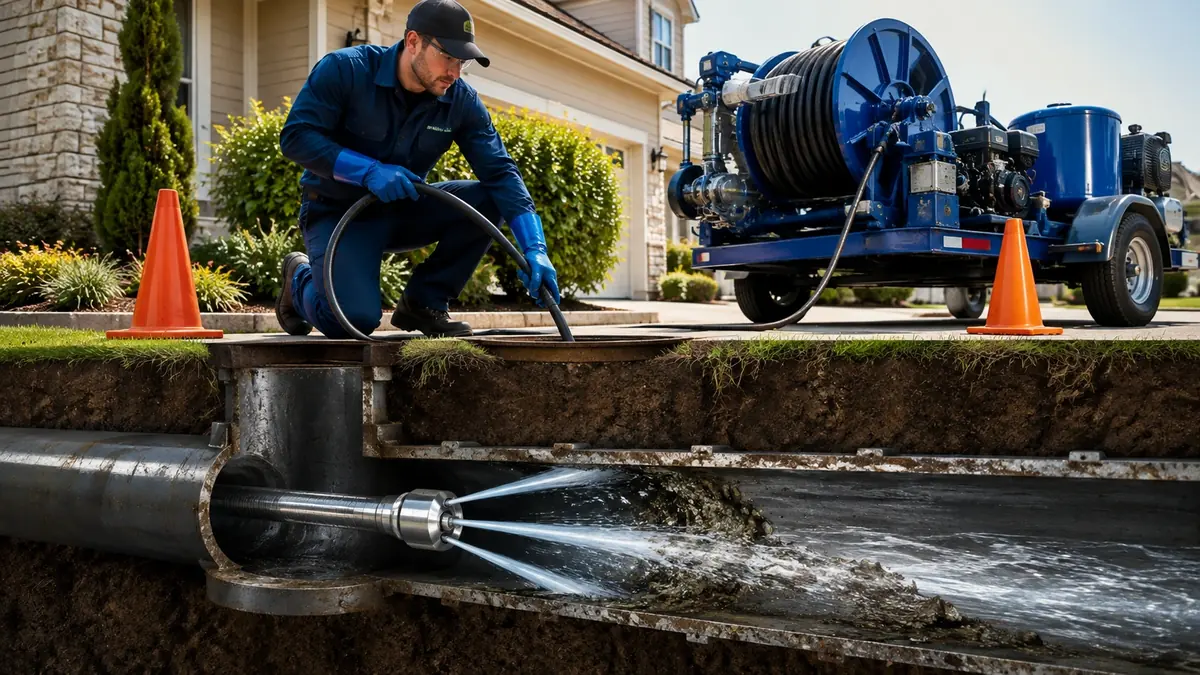Main Sewer Line Hydro Jet Cleaning in Rancho Santa Fe