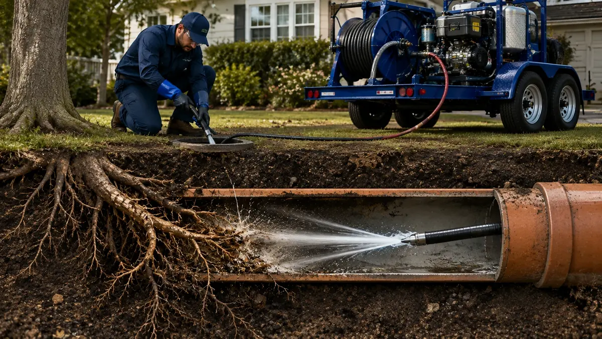 Tree Root Removal with Hydro Jetting in Rancho Santa Fe